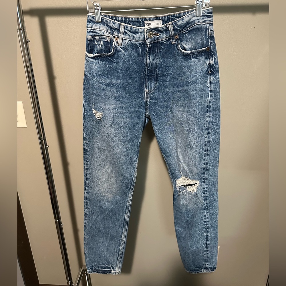 Zara Classic Blue Straight Jeans